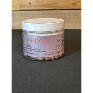 NEW & Sealed - Her-Bodhi Meno Menopausal Symptom Relief 60 Ct Bottle Exp 07/27